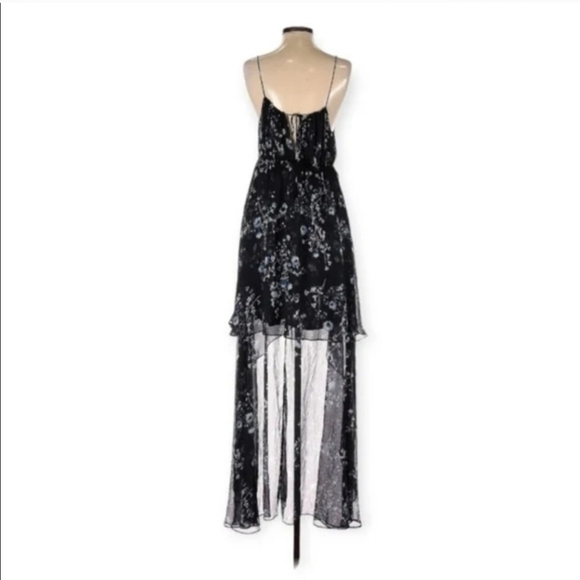 The Jetset Diaries Women's Black Tama Printed Sleeveless Maxi Dress - Picture 4 of 4